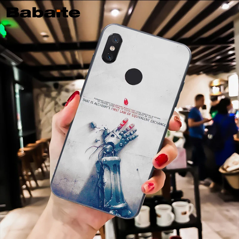 Babaite Стальной алхимик братство чехол для телефона аниме для Xiaomi MiA1 A2 lite F1 Redmi8 4X 5Plus S2 Note7 8Pro 5A 6A