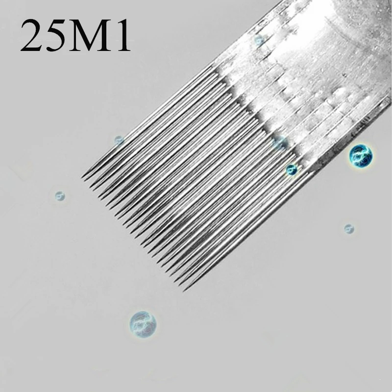Box Of 50pcs Disposable Sterilized 25M1 Tattoo Needles (25 Single Magnum) Wholesale Supply