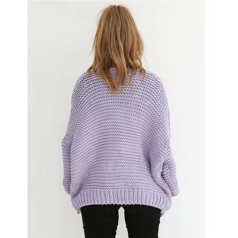 

Hirigin Sweaters Knitted Cardigan Women Casual Loose Fashion Streetwear Long Sleeve Cardigan Knitwear Crochet Outwear Women 2018