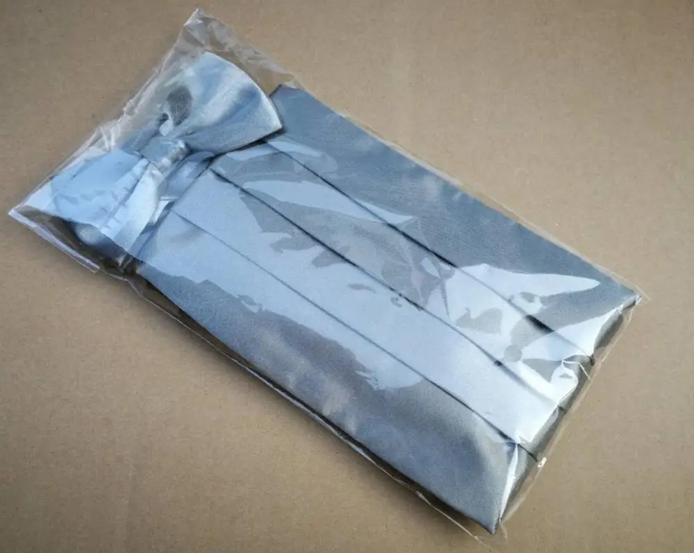 Gray NO38 Ikepeibao Свадебный Мужской Пояс наборы Карманный квадратный носовой галстук-бабочка смокинг формальный Noeud пояс бабочка широкие ремни церемониальный пояс - Цвет: Gray NO38