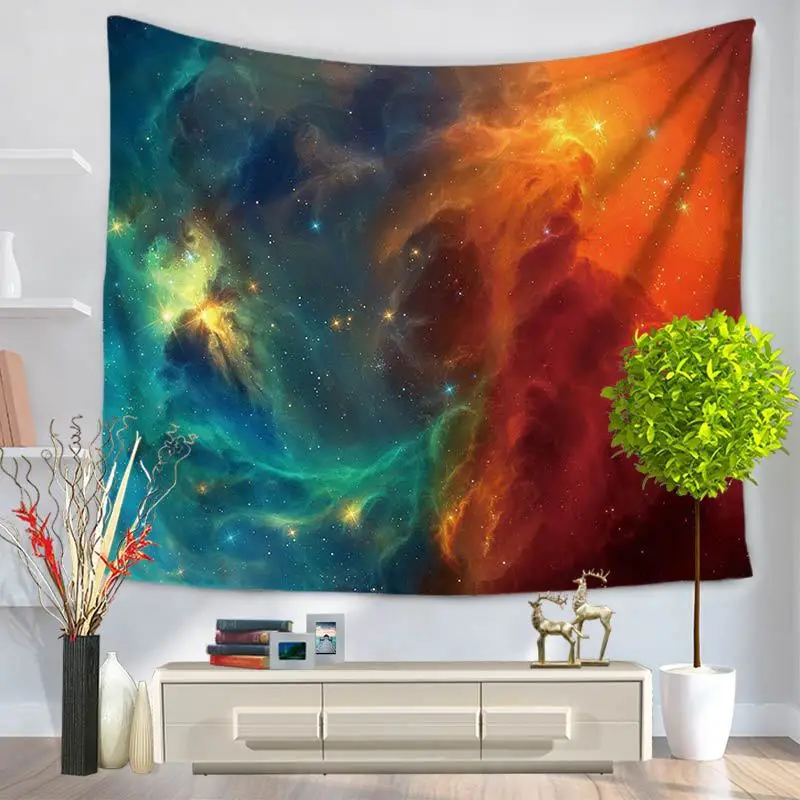 Гобелен с изображением башни звездного неба настенный гобелен покрывало в стиле