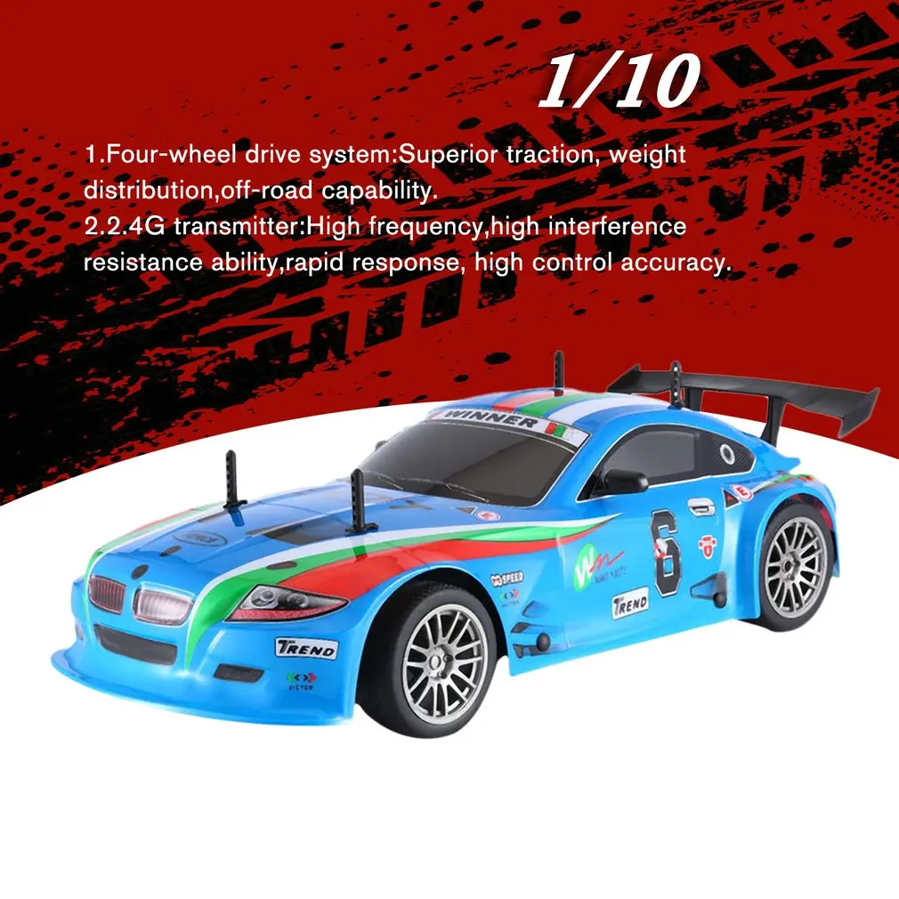 J601-1--9 1/10 1400 mAh 2 4G гоночный автомобиль 1:10 RC модель автомобиля 25 км/ч плоский
