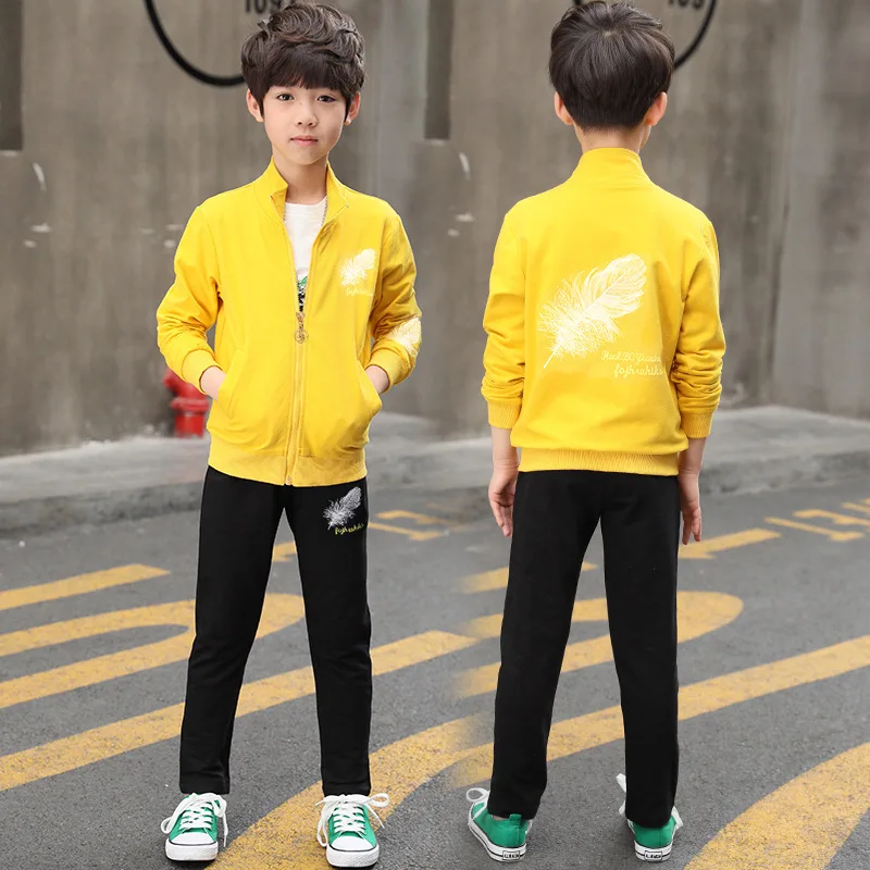weiqinniya Boys Set Kids Sports Tracksuit For Boy Fashion Children Letter Clothing 2018 Cartoon 3pc Sets Autumn |