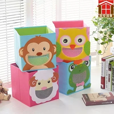 Оптовые Дети нетканые Печать на Ткани Складной Декоративная Коробка Для