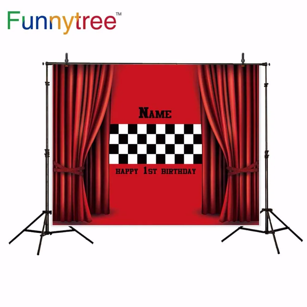 Фон Funnytree для фотостудии Фотография фон красный занавес день рождения гонки