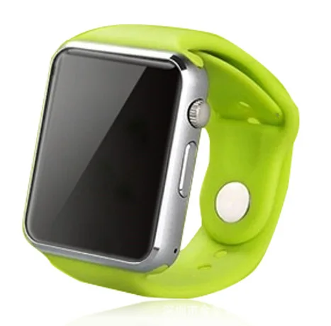 Bluetooth Смарт-часы W8 и A1 с TF sim-картой камера наручные часы для IOS iphone samsung Android Smartwatch поддержка whatsapp - Цвет: green