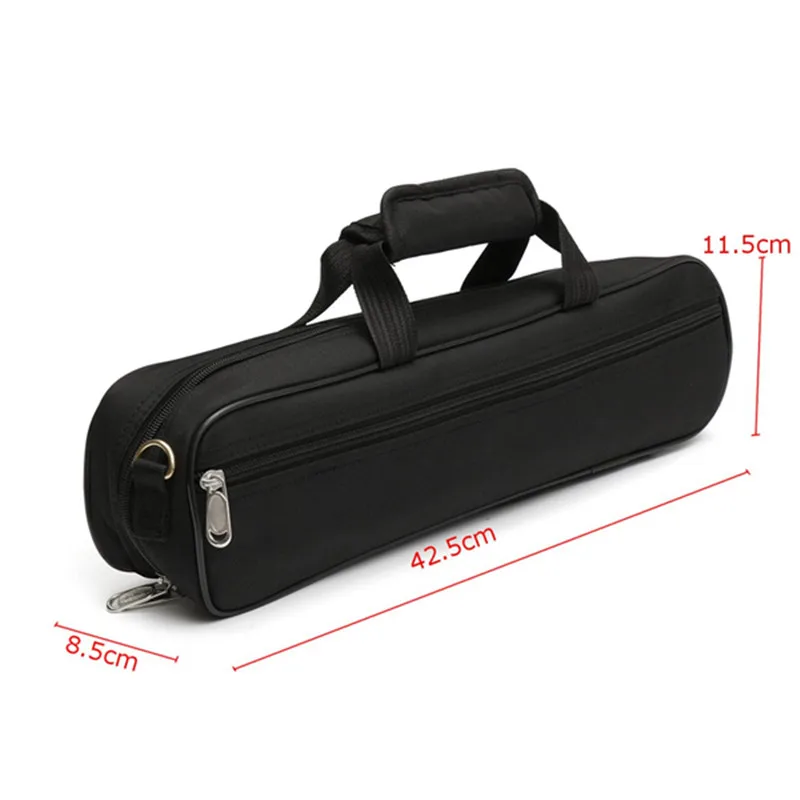 Water-resistant Flute Case Oxford Cloth Gig Bag Box for Western Concert with Adjustable Shoulder Strap For Pocket Cotton | Спорт и