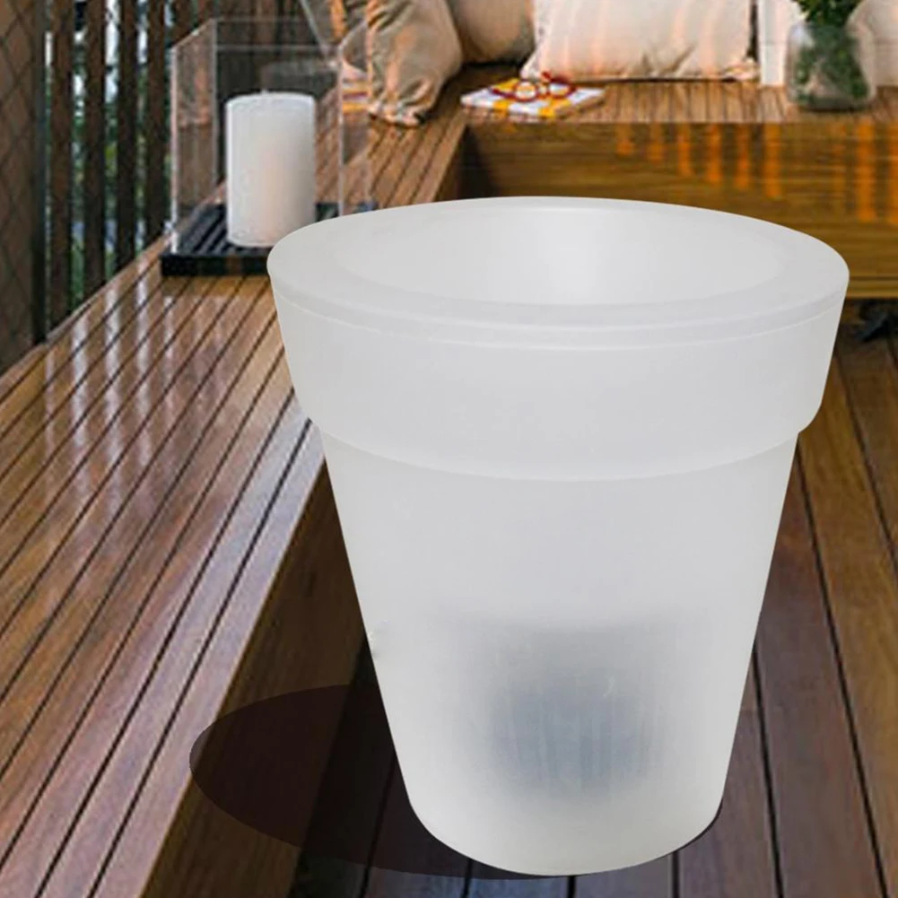 Светящийся цветок горшок садовый светильник экологически чистый дизайн