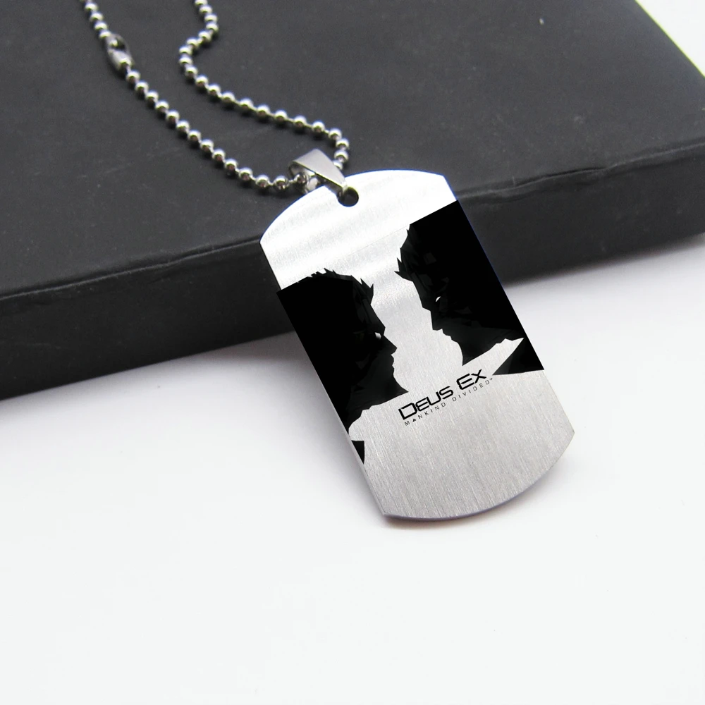 Новая Игра Deus Ex: Mankind Divided ожерелье Adam Jensen Dog Tag подвеска из нержавеющей стали