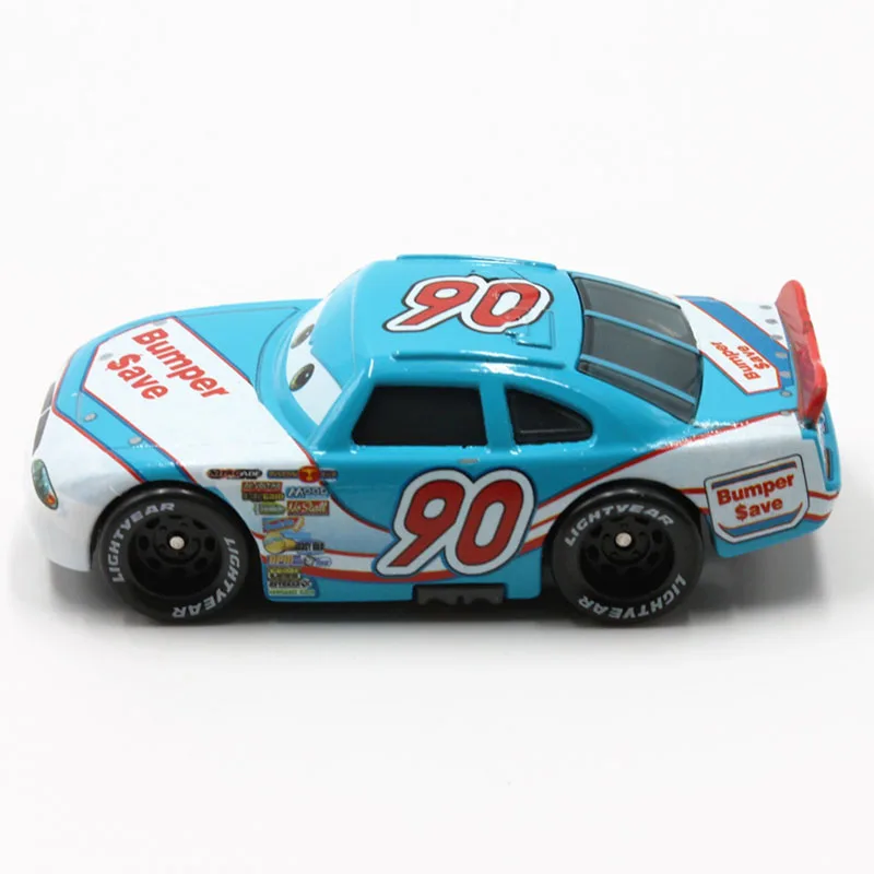 

100% Original Disney Pixar Cars No.90 Bumper Racer 1:55 Scale Diecast Metal Alloy Modle Cute Toys Car For Children Gifts