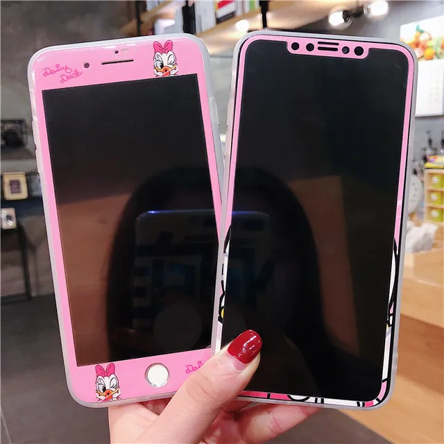 Защитная пленка для экрана iPhone Xs Max Xr X с рисунком из закаленного стекла