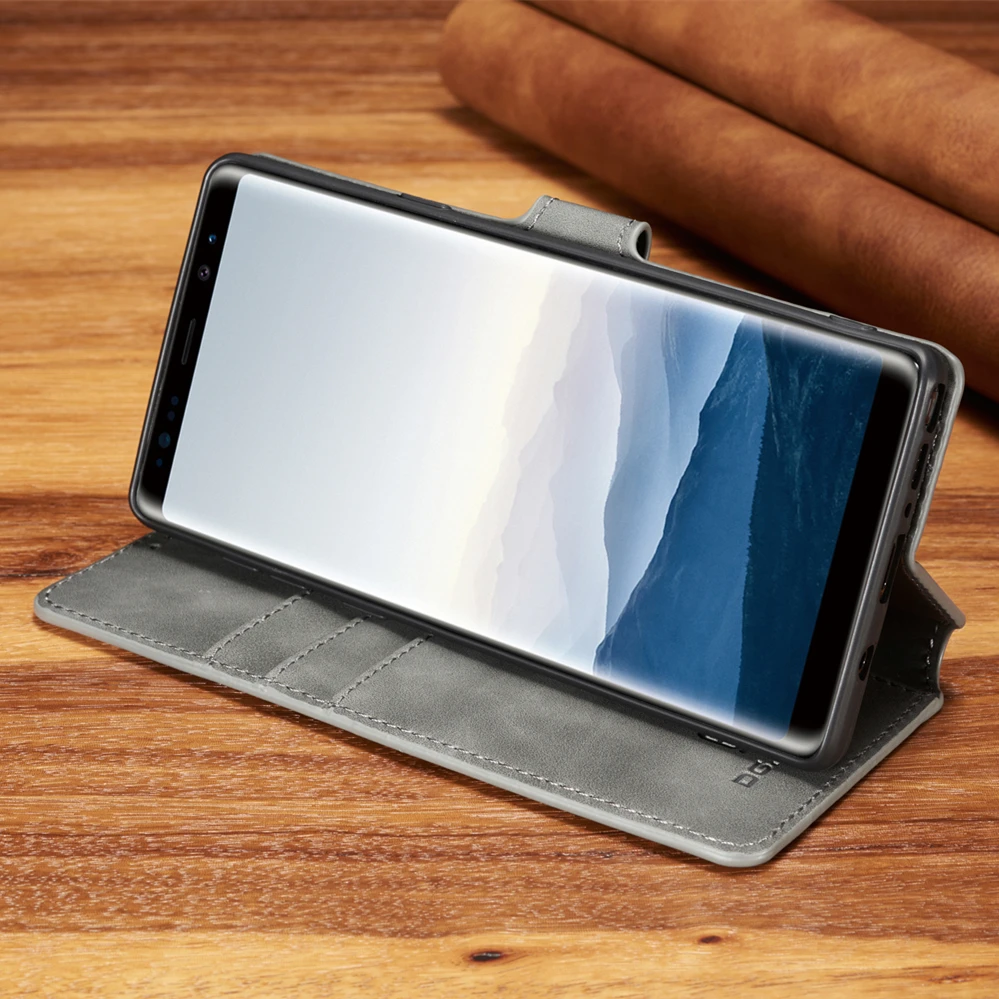 Магнитный кожаный чехол для Samsung Galaxy S20 S10 чехол-книжка с отделениями карт S7 S8 S9 Plus