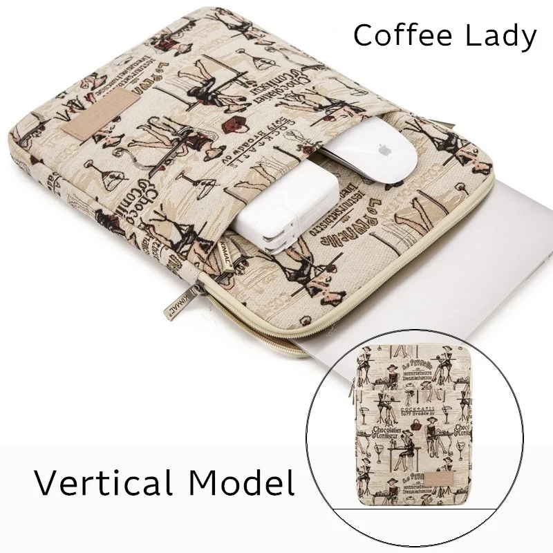 kinmac brand laptop bag 12131415 6 inchshockproof lady man sleeve case for macbook air pro m1 computer pc notebookdropship free global shipping
