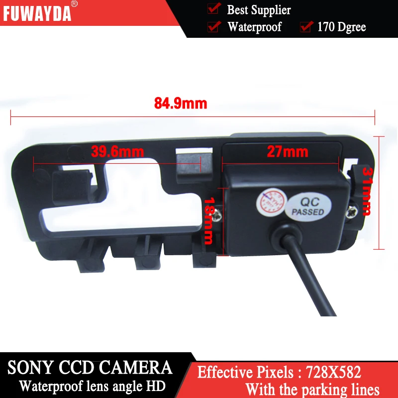 FUWAYDA беспроводной для SONY CCD Автомобильный задний вид заднего вида парковочный