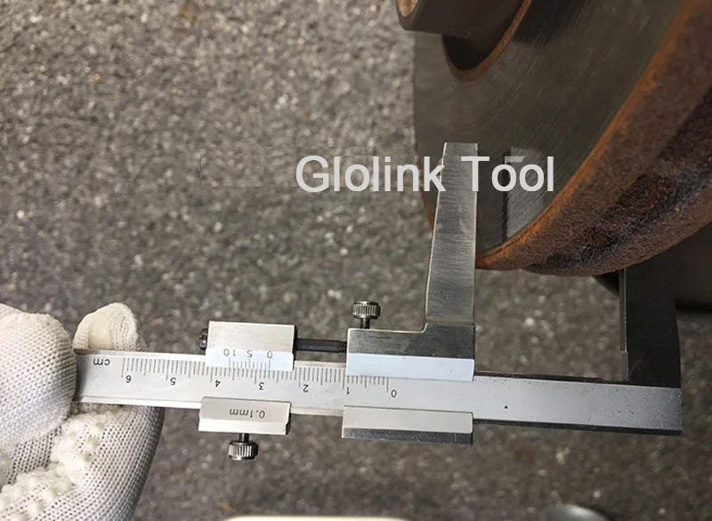 

0-50mm Stainless Steel Brake Vernier caliper Thickness Gauge Brake Pads Block Caliper Measurement Tool
