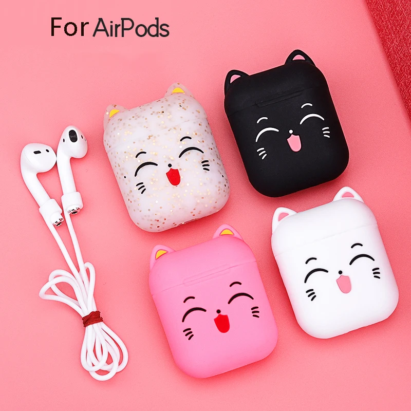 Милый мультяшный чехол для наушников Airpods 2, мягкий силиконовый чехол для наушников Airpods 1/i10/i11/i12/i13 Tws, защитный чехол