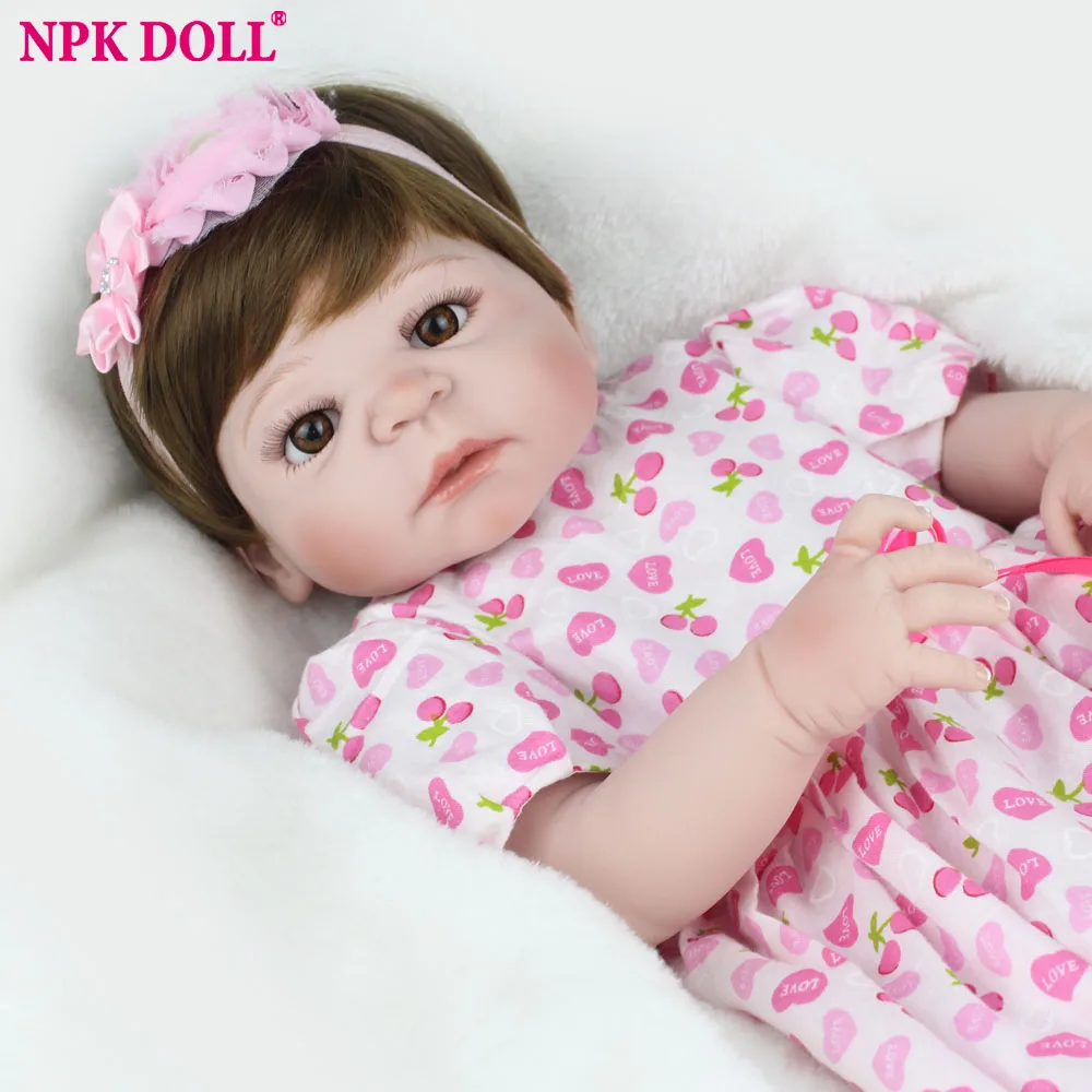 Кукла NPKDOLL 22 дюйма 55 см силиконовая Reborn мягкая Bjd кукла принцессы игрушки для