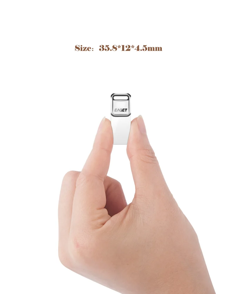 EAGET U1 USB флэш-накопитель, 32 ГБ металлическая Водонепроницаемая Флэшка USB карта памяти 16 ГБ флеш-накопитель реальная емкость USB флэш-диск U