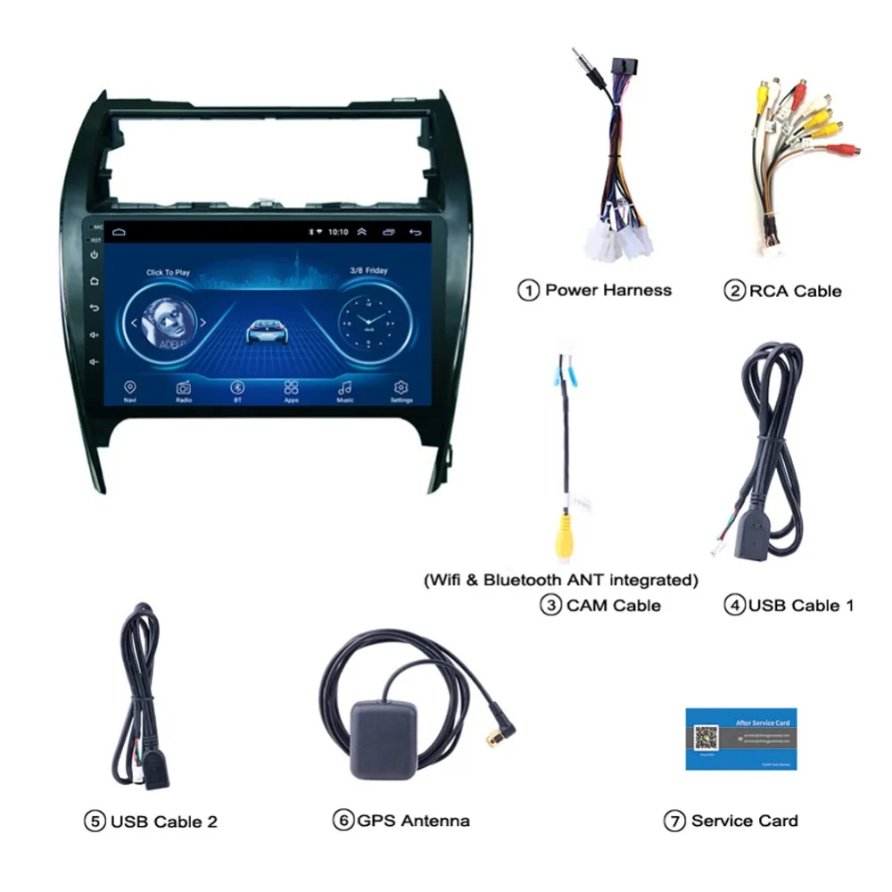 Супер тонкий сенсорный экран Android 8,1 gps навигация для toyota Camry 2012 2013 головное устройство планшеты стерео Мультимедиа Bluetooth