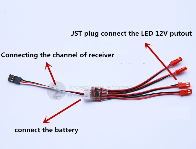 Электронный пульт дистанционного управления 4 канала 12В putout для DIY quadcopter mini drone