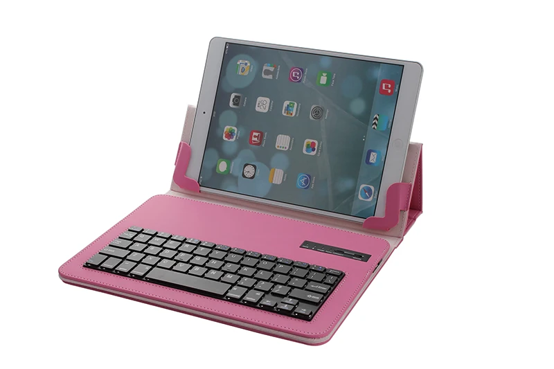 Кожаный чехол личи со съемной bluetooth клавиатурой для Apple Android с 9 7 до 10 1 дюймов