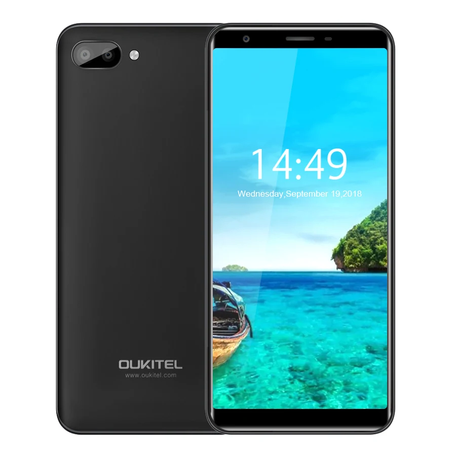 Oukitel C11 5 &quotHD 18:9 Android 8 1 ГБ Оперативная память Встроенная смартфон MTK6580A 4 ядра 5MP +