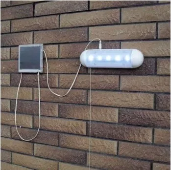 Популярный сплит-светильник на солнечной батарее 5 светодиодный уличный