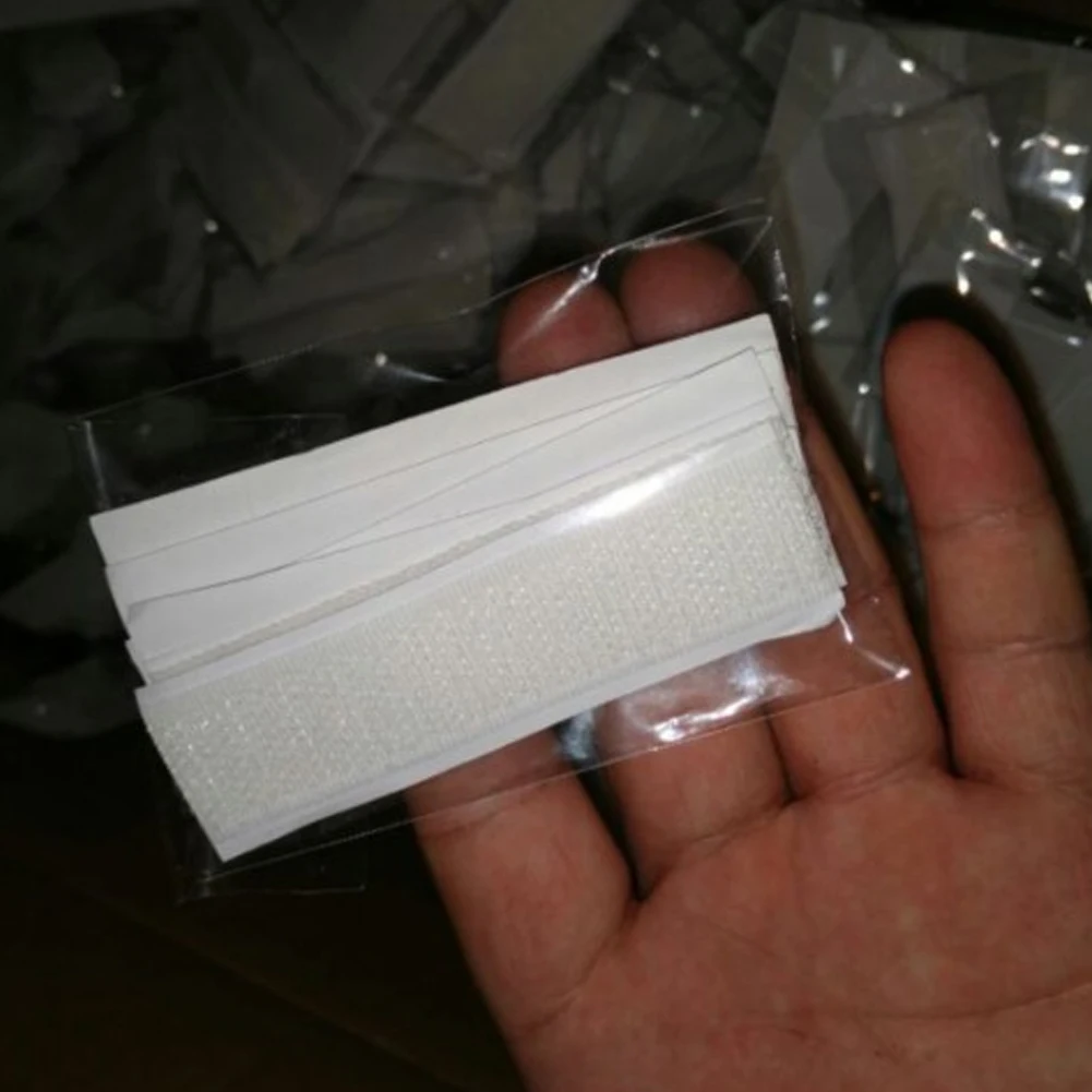 12PCS Magic Tape Door Window Adhesive Single Sided Nylon Stick Loop String Curtain Fasten Sticker | Дом и сад