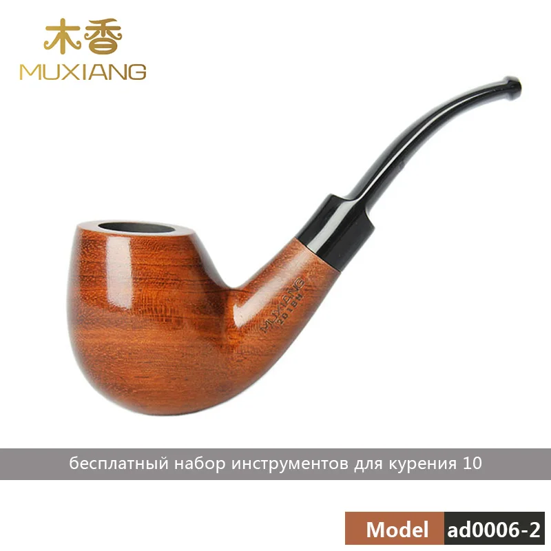 RuMUXIANG 16 типов розовой древесины курительная трубка ручной работы деревянная курительная трубка сигарета курительная трубка ad0003-ad0020 - Цвет: ad0006-2