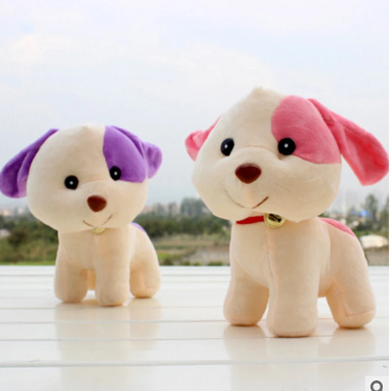 

5pcs/lot free shipping Fashion Lovely dog plush toys with bell Dolls Keychain Children gifts Birthday party gifts wholesale