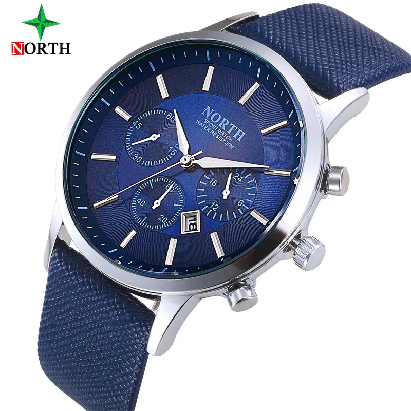 Северная Для мужчин наручные Часы лучший бренд класса люкс кварцевые часы Relojes