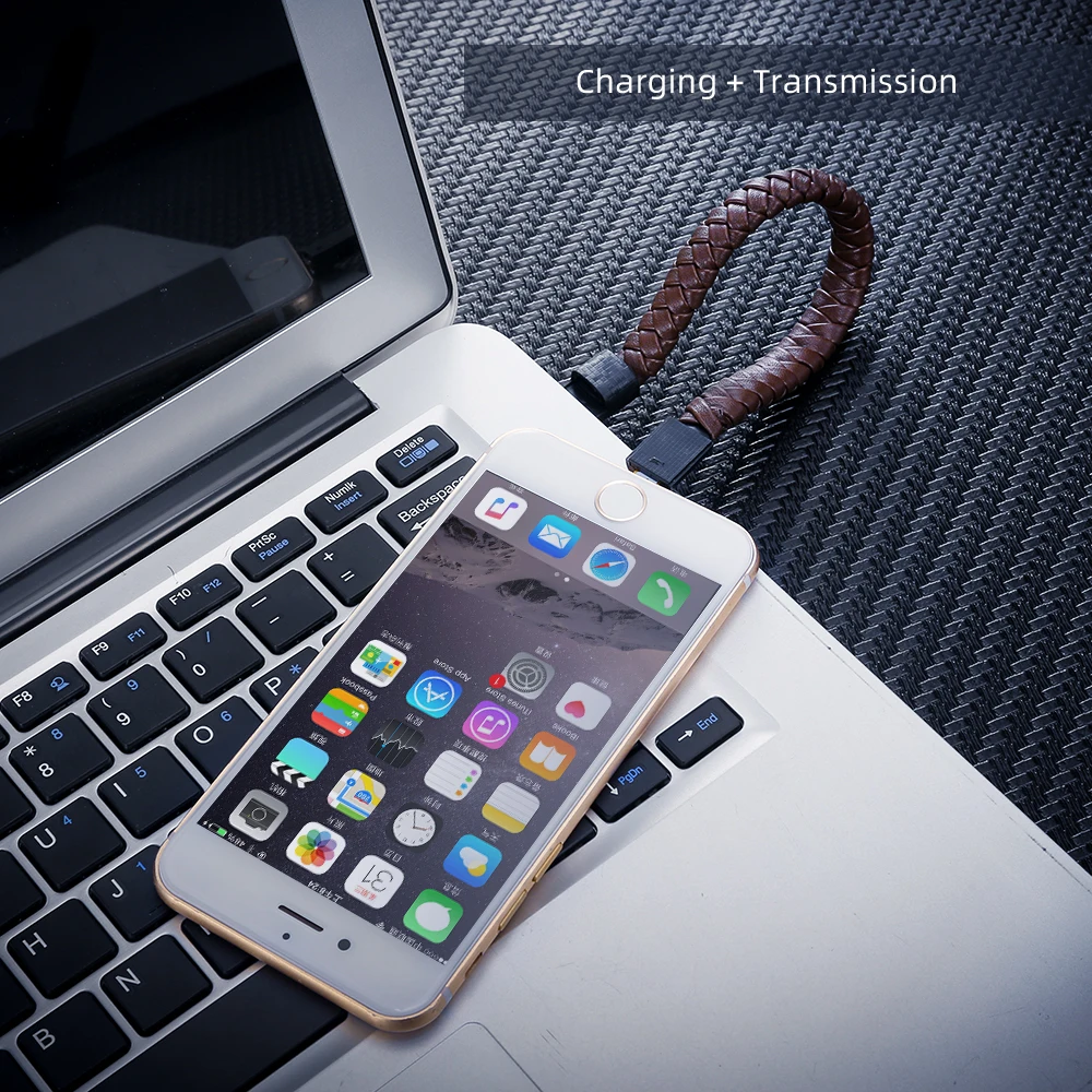 22 см type-C/Micro Открытый Портативный кожаный мини-кабель передачи данных браслет usb C провод для быстрой зарядки зарядное устройство через Micro USB для huawei Xiaomi