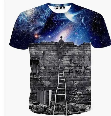 2015 Costume Men/Women's galaxy space T-Shirt print I could see the universe 3D T shirt Casual Unisex tshirts harajuku tee |
