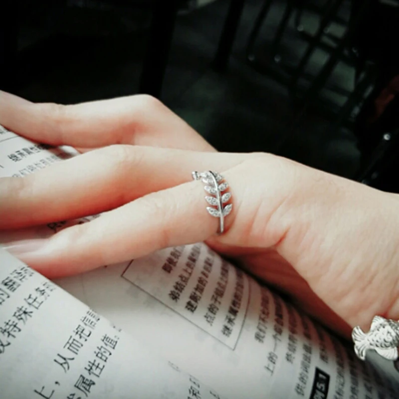 Женские кольца с перьями и бусинами открытые закрытым пальцем простые украшения