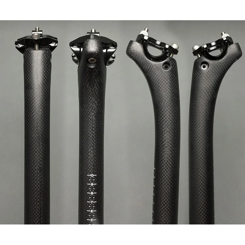Бесплатная доставка Ультра легкие велосипедные карбоновые Подседельный штырь 3 K