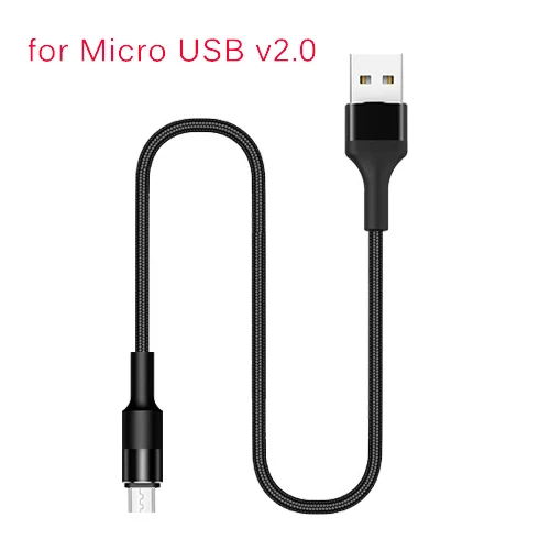 for Micro USB Black CANDYEIC Micro USB TYPE-C 3 в 1 USB кабель для IPhone 8 X samsung S10 Xiaomi 9 Redmi K20Pro OnePlus 7 6 телефонный провод зарядное устройство - Цвет: for Micro USB Black