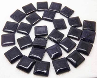 14mm blue sand stone square loose beads 15min order is 10we provide mixed wholesale for all items