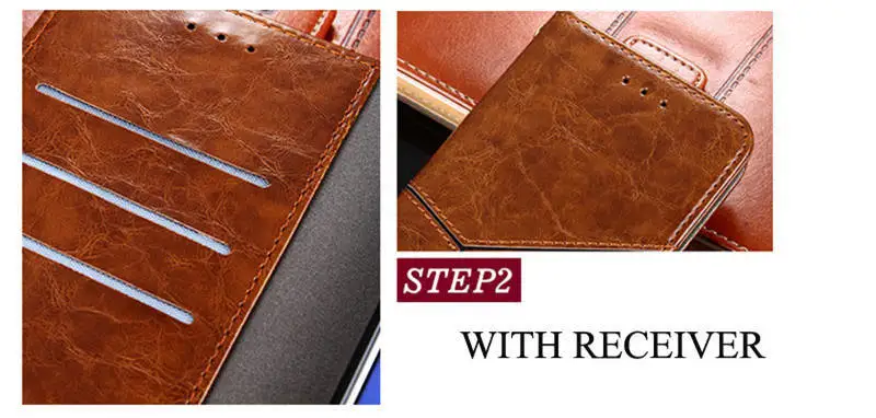 Genuine Leather Case For Sony Xperia XZ Premium Flip Cover XA1 XA2 Business Wallet Style | Мобильные телефоны и