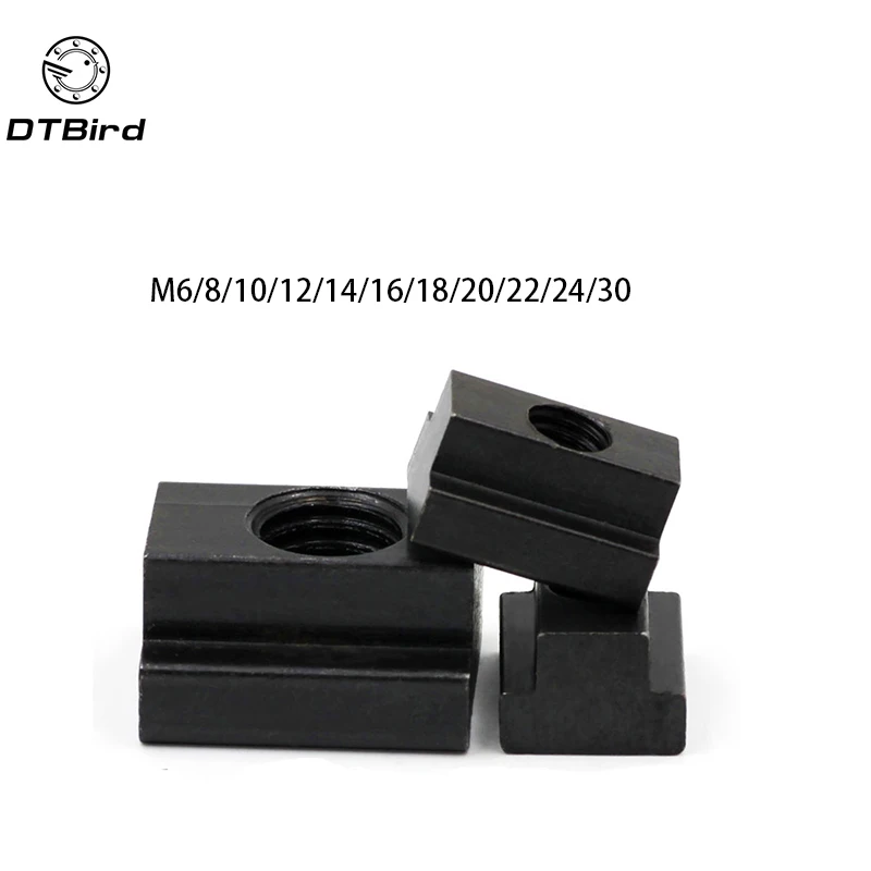

M6 M8 M10 M12 M14 M16 M18 M20 M22 M24 M30 Black Oxide Finish Grade 8.8 Carbon Steel T-Slot Nut Tapped Through Slot Nut T-nuts