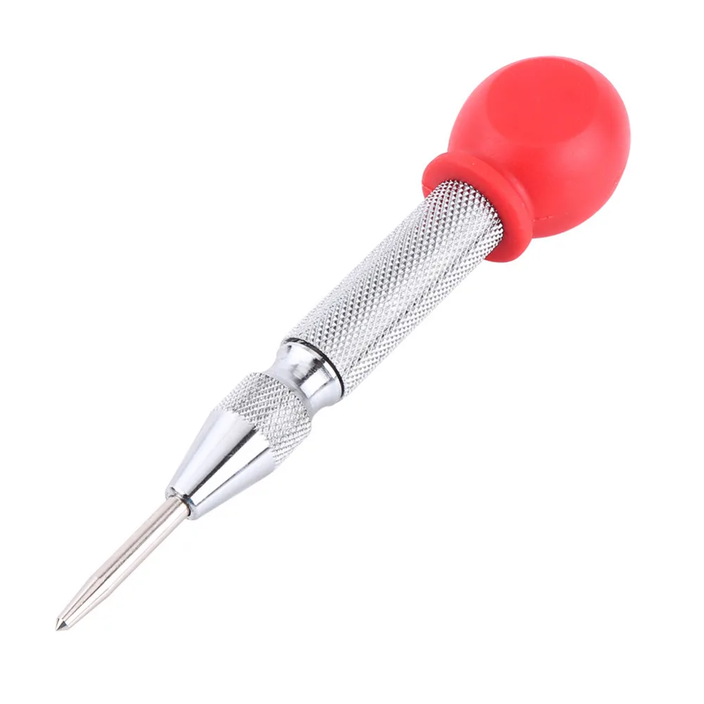 Center Punch Drill Bit Automatic Hole With HSS Tip Protective Cap MetalWorking Punching Marking Tool Gold/Silver Color | Инструменты
