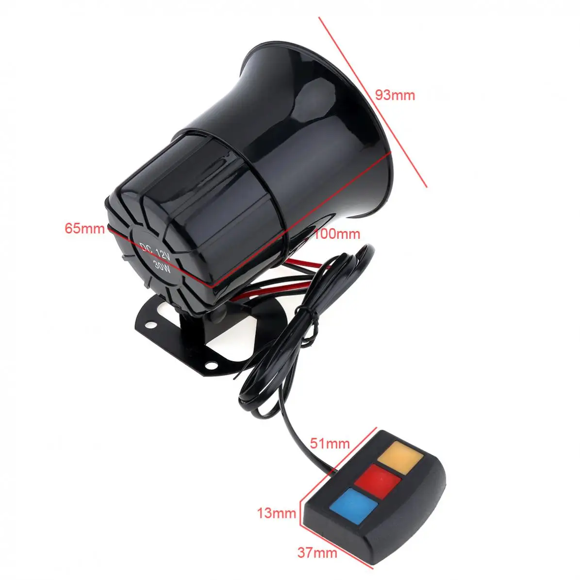 30W 12V KX 5004 аварийного автомобиля сирена прочный автомобильный держатель громкая