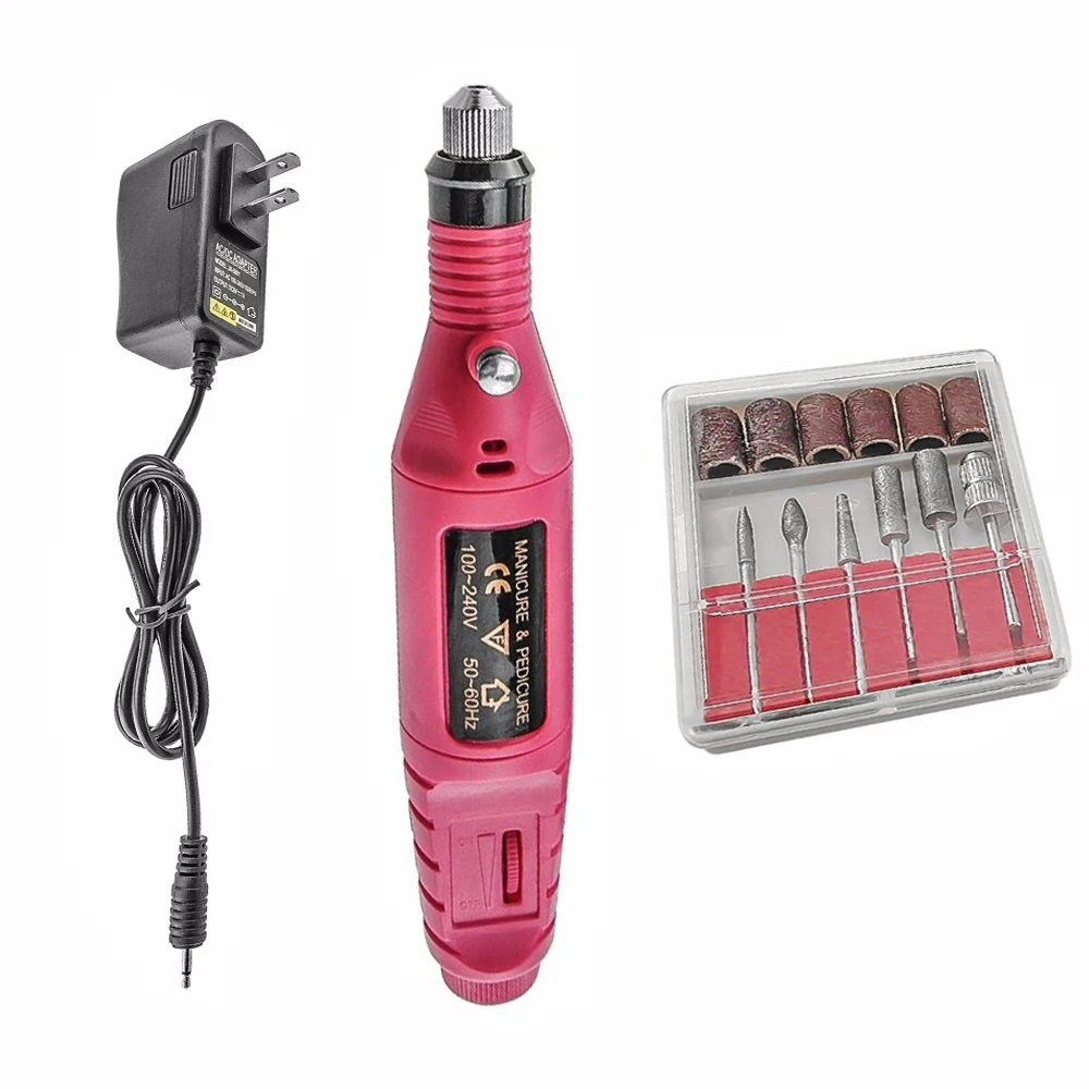 Сверление ногтей устройство для маникюра портативный набор инструментов