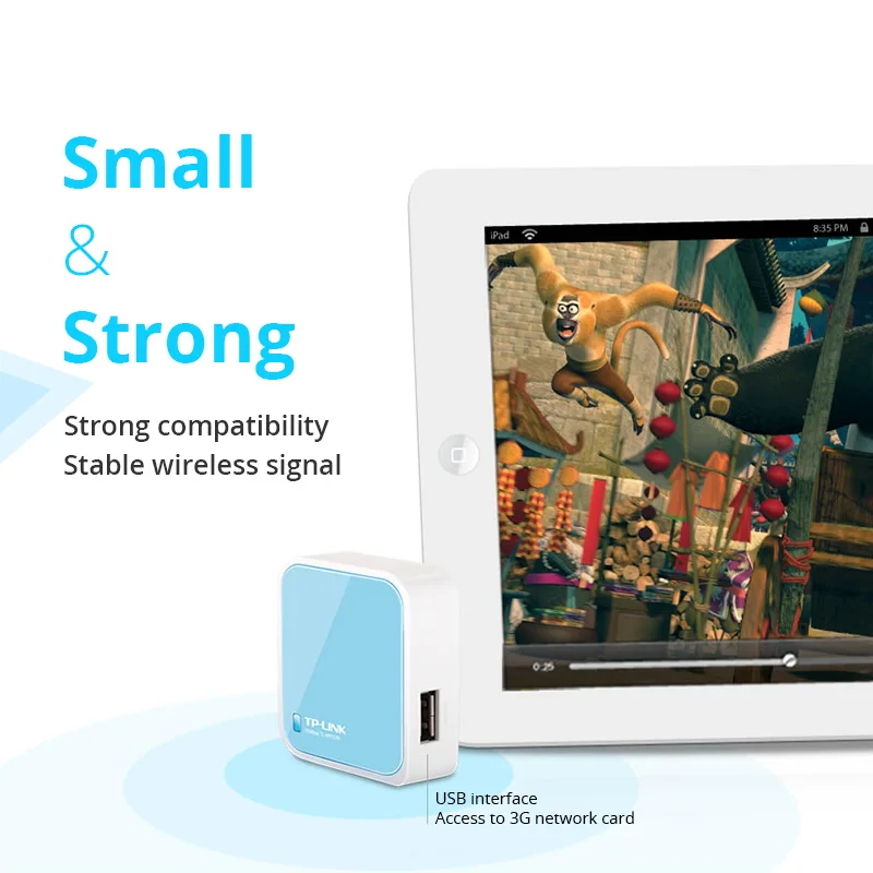 TP-LINK USB беспроводной WI-FI 3G Роутер портативный мини 150 Мбит/с WI-FI роутер для путешествий Открытый 802.11n WI FI расширитель жнец WR703N