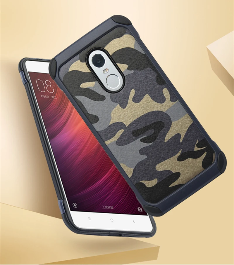 Армейский Камуфляжный узор чехол для телефона для Xiaomi mi 6 mi 5 Чехол сверхмощный противоударный чехол для красного mi Note 4 Note 3 чехол Coque