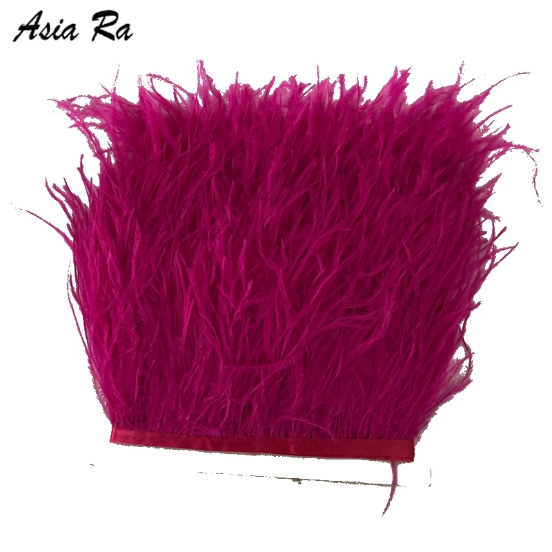 10 метров пушистая Красивая боковая лента из страусового пера шириной 8 см