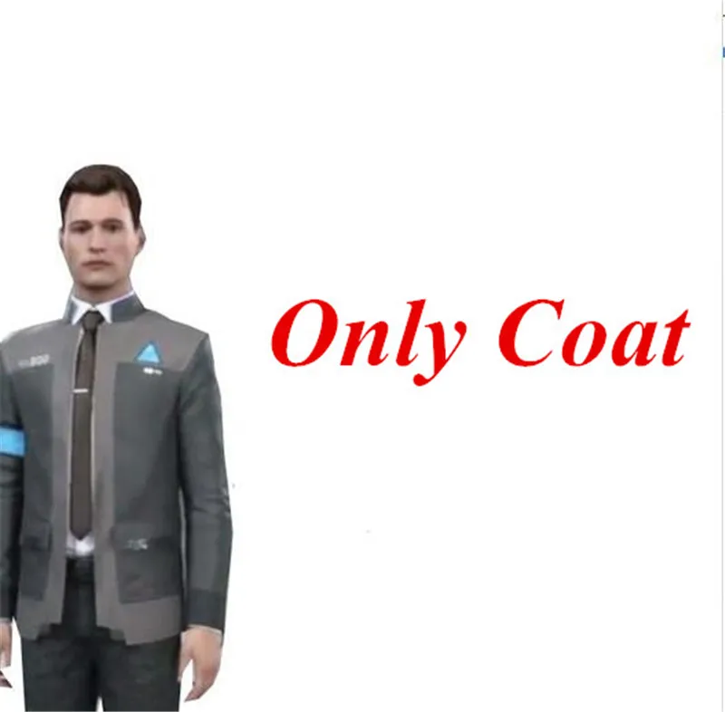 as photo Тип игры Детройт: стать человеком Коннор RK800 агент Костюм Униформа плотный униот костюм для Хэллоуина Карнавал косплей - Цвет: as photo