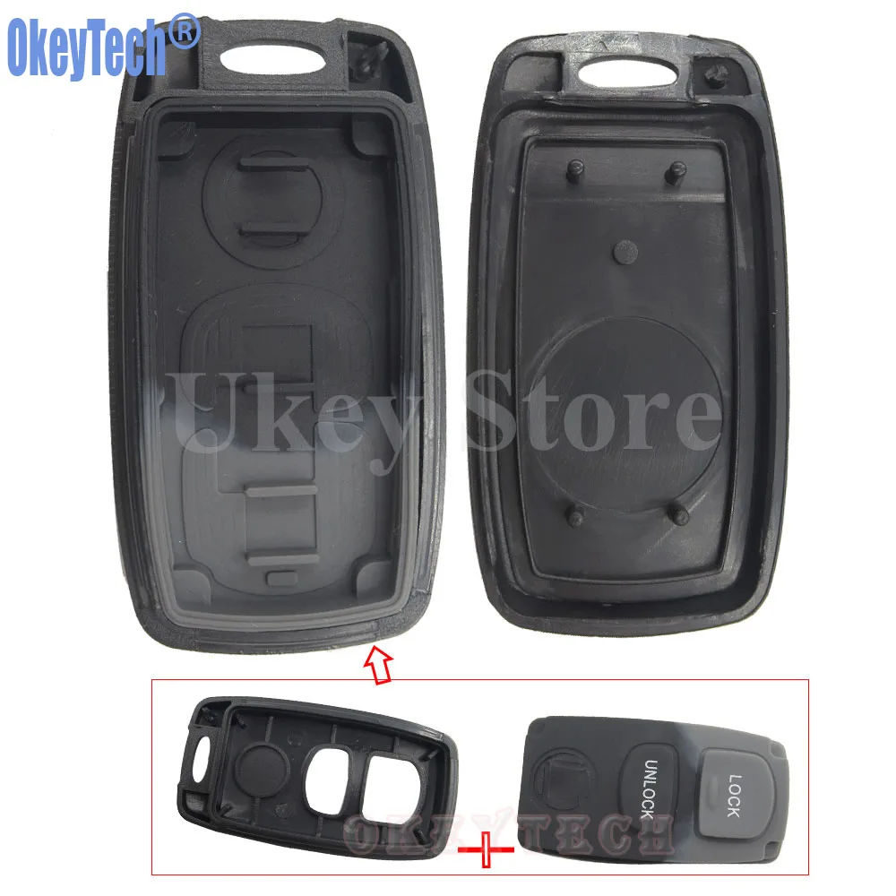 OkeyTech 10 шт./лот 2 кнопки автомобильный пульт дистанционного управления чехол для