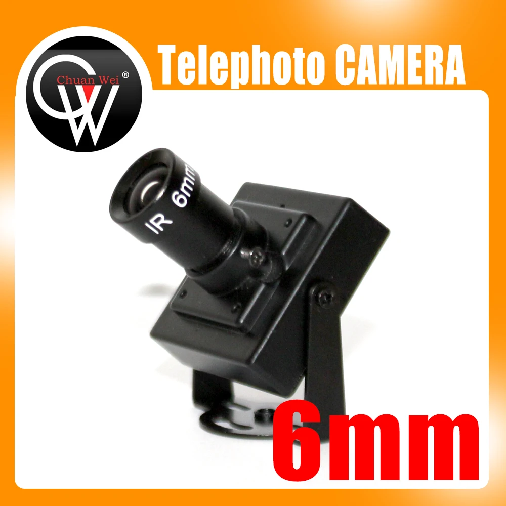 Новая 6 мм объектив телефото камера 700tvl CCD Мини CCTV безопасности Бесплатная