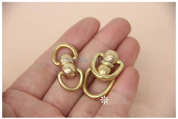 Бесплатная доставка Sstyle 4 шт латунные Вертлюги кольцо замок Пряжка сумка ручной