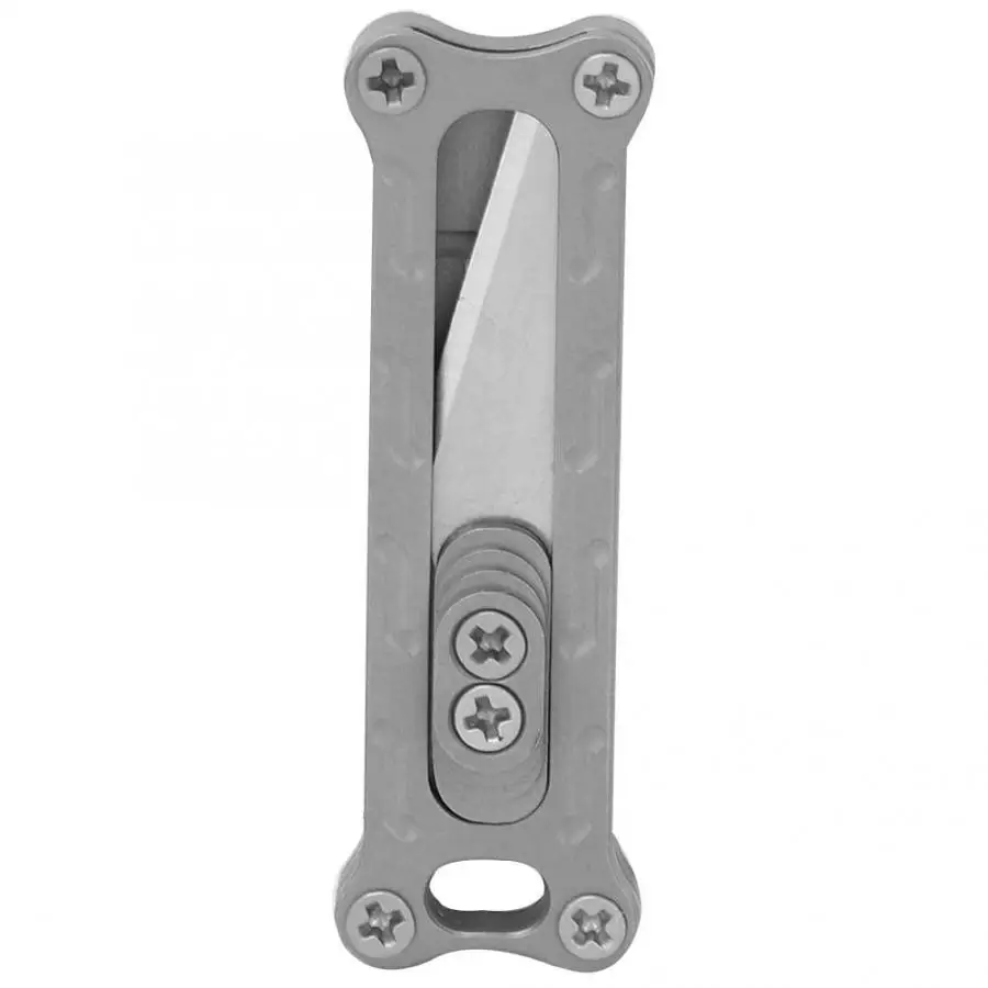 Type B Outdoor Cooking Knife Mini Portable Sturdy Anti-rust Titanium Alloy Knife Paper Cutter EDC Outdoor Tools - Цвет: Type B
